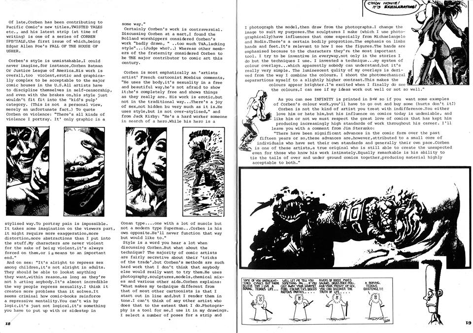 Infinity #5 (1984) pgs 18-19