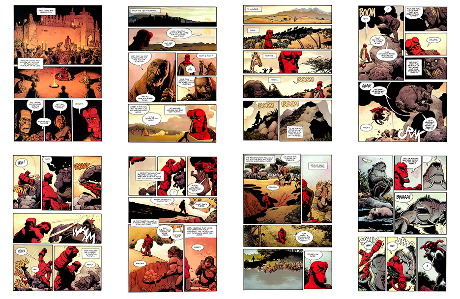 Hellboy: Makoma (the original art plates), Part 1, 24 pgs